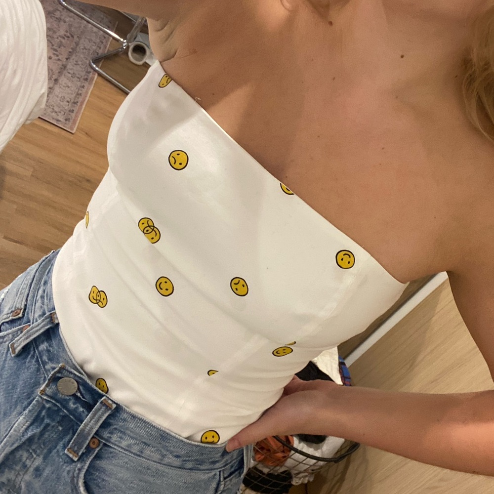 Reformation | Smiley Face Tube Top